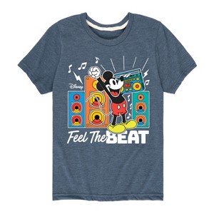 Boys' - Disney - Mickey Feel The Beat Short Sleeve Graphic T-Shirt - 1 of 4