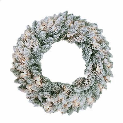 Kurt Adler 24 Inch Pre Lit Clear Incandescent Snow Pine Wreath Target   GUEST Bf2da406 8784 4a9e B9bd F6d0680030dd