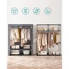 SONGMICS Closet Wardrobe, Portable Closet for Bedroom, Clothes Rail with Non-Woven Fabric Cover, Clothes Storage Organizer, 55.1 x 16.9 x 68.5 Inches - 2 of 4