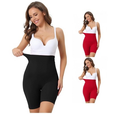 INSPIRE CHIC Women's High-Waisted Breathable Comfortable Stretchy Slimming Tummy Control Panties 3 Packs
