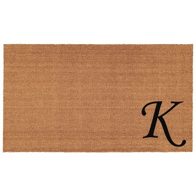 Calloway Mills 153622436K Urban Chic Monogram Doormat 24 In. x 36 In. (Letter K)