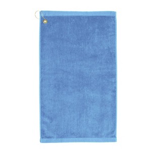 TowelSoft Premium 100% Cotton Terry Velour Golf Towel with Corner Hook & Grommet Placement 16 inch x 26 inch - 1 of 2