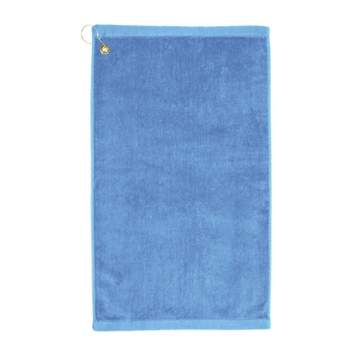 TowelSoft Premium 100% Cotton Terry Velour Golf Towel with Corner Hook & Grommet Placement 16 inch x 26 inch