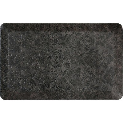 Emeril Lagasse 31" x 19" Damask Kitchen Mat Brown