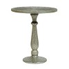 Mayeerty Wooden Metal Fashionable Modern Round End Table£¬Silver - 3 of 4