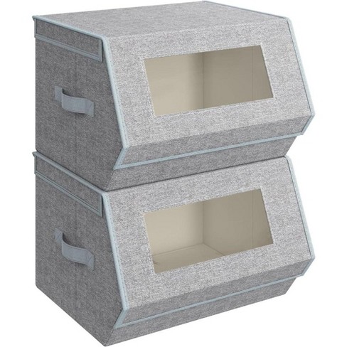 Storage Box Set of 2, Closet Accessories