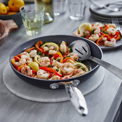 Valencia Pro 10" Gray Ceramic Nonstick Frypan with Lid