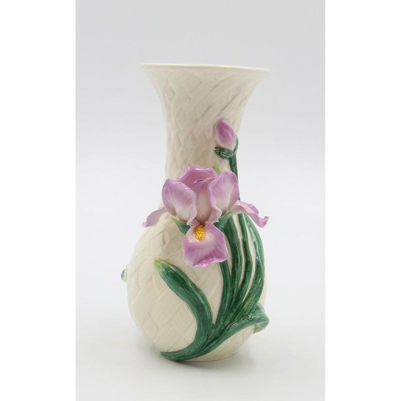 Kevins Gift Shoppe Ceramic Iris Flower Vase, 1 of 5