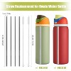 Metal Straw Replacement for Owala Water Bottle 24 oz 32 oz Accessories, With 2 Straw Cleaner - 2 of 4