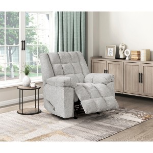 Chenille Rocking Reclining Chair with Gentle Motion and Comfortable Design - 1 of 4