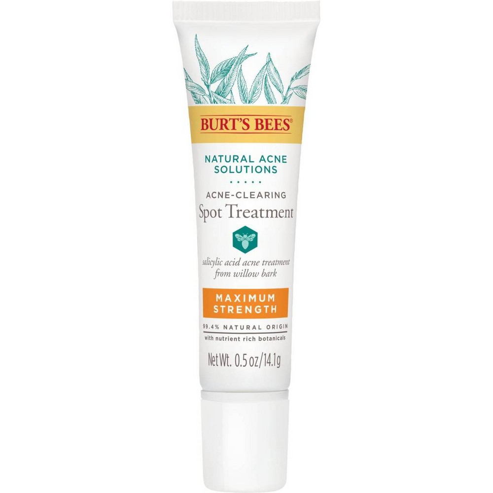 UPC 792850013872 product image for Burt's Bees Natural Acne Solutions Maximum Strength Spot Treatment Cream - 0.5oz | upcitemdb.com