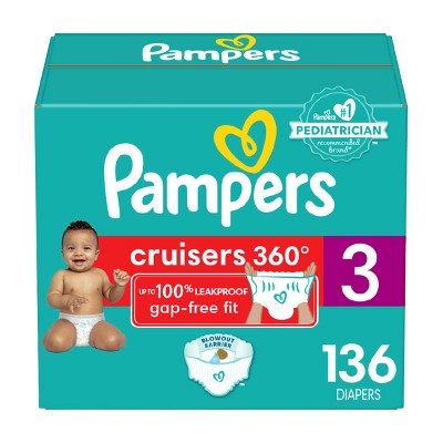 Pampers Cruisers 360 Diapers - Size 3 - 136ct