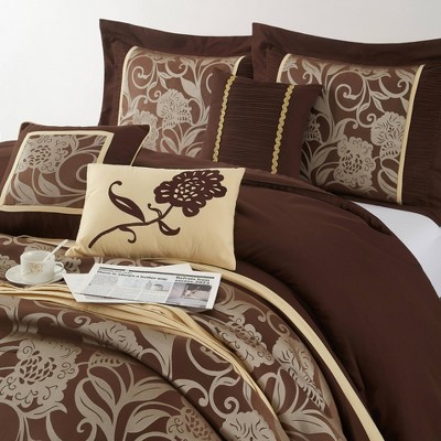 Nanshing 7pc Queen Mollybee Comforter Bedding Set Brown — фото 3