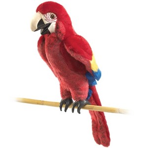Folkmanis Puppets Scarlet Macaw Hand Puppet - 2362 - 1 of 4