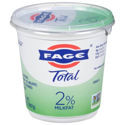 FAGE Total 2% Milkfat Plain Greek Yogurt - 32oz - image 1 of 3