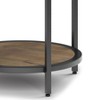 NicBex 2 Tier End Table 16.9" Waterproof Small Side Table with Removable Tray for Indoor Outdoor - 3 of 4