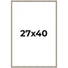 PosterPalooza | Classic Modern Silver Picture Frame - UV Acrylic, Foam Board Backing, Hanging Hardware - 2 of 4