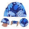 Unique Bargains Nylon Seaweed Print Swim Cap 1 Pc - 3 of 4