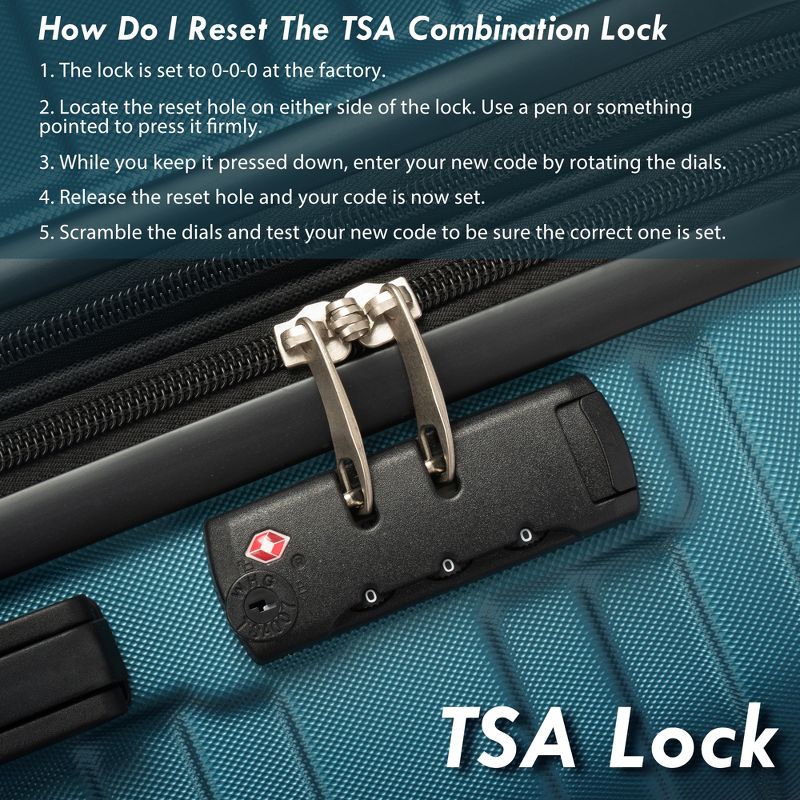 3 PCS Luggage Set, Hardside Expanable Spinner Suitcase with TSA Lock (20/24/28)-ModernLuxe, 5 of 14