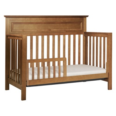 Chestnut Pine 4-in-1 Convertible Crib with High Headboard