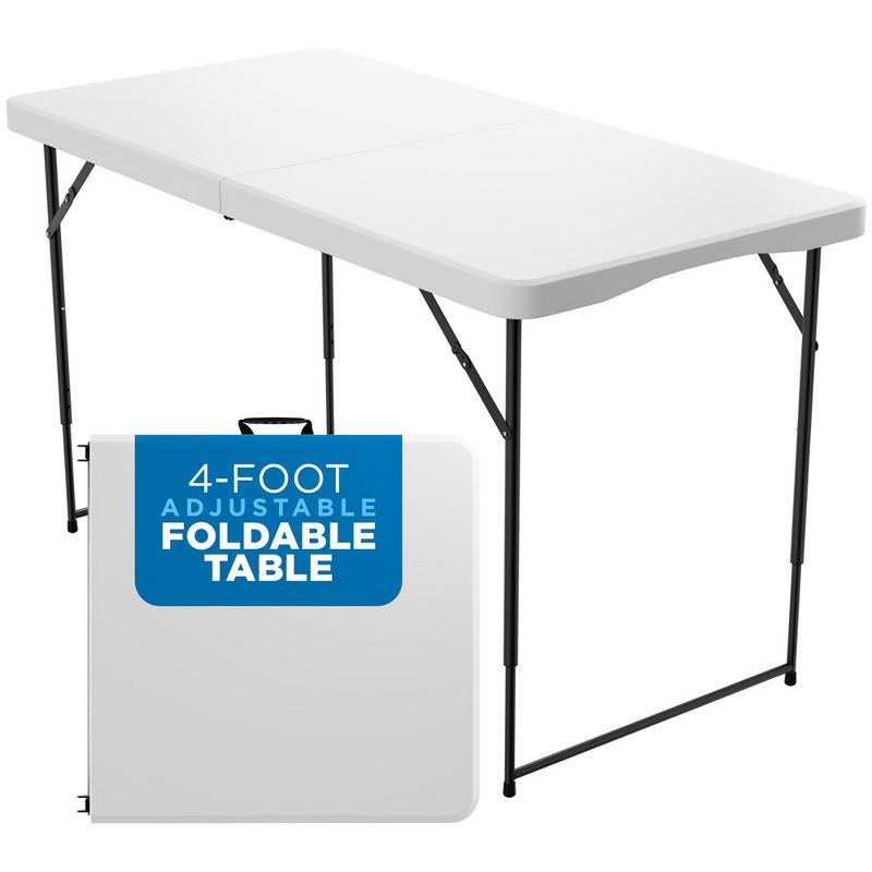 Folding Table White Plastic, BY Sorfey, 2 of 8