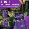 ZACHVO 24 oz Insulated Water Bottle, Stainless Steel, Lanyard, Wide Mouth Lid, Leak Proof, Double Wall Vacuum, Hot & Cold, for Hiking, Camping - 4 of 4