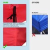 Yescom 10x10Ft Gazebo Top Replacement for beach cabanas for 1 Tier Outdoor Canopy Cover Patio Garden Yard Party Red - 4 of 4