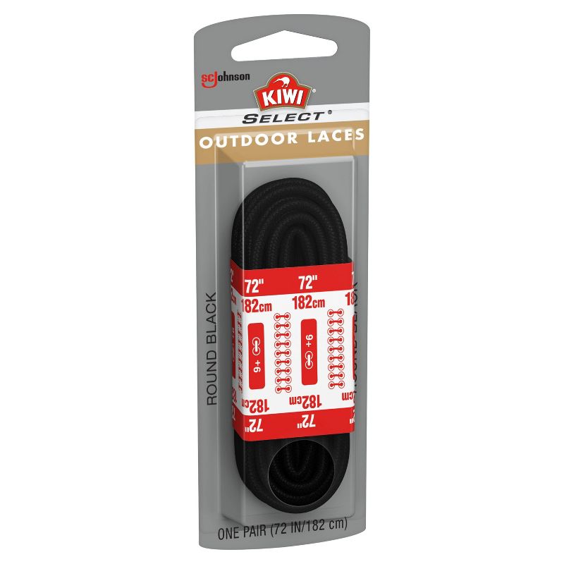 KIWI Select Outdoor Round Laces - Black 72in, 5 of 6