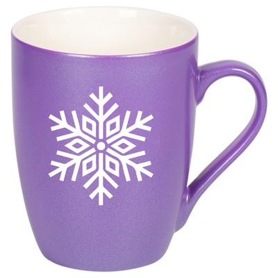 Elanze Designs N/A Passion Purple 10 ounce New Bone China Coffee Cup Mug