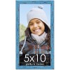 PosterPalooza | Panoramic Shabby Chic Blue Picture Frame - UV Acrylic, Foam Board Backing, Hanging Hardware - 2 of 4