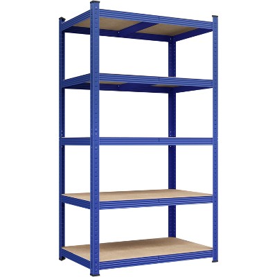 Yaheetech 71in 5-Tier Metal Storage Rack 5 Adjustable Shelves Boltless Shelving