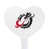 Minnesota State University Moorhead Primary Logo Heart Love Cupcake Picks Toppers Decoration Set of 6 - 2 of 4