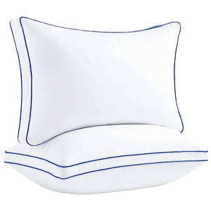 Itopfox Plush Soft Supportive Bed Pillows, Down Alternative Queen Pillow for Side and Back Sleeper, Pillow for Sleeping 2 Pack, Machine Washable - 1 of 4