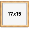 PosterPalooza | Minimalist Shadow Box Brown Picture Frame - UV Acrylic, Backing Board, Hanging Hardware - 2 of 4