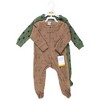 Hudson Baby Infant Boy Thermal Zipper Sleep and Play 2pk, Bear Tree - 2 of 4