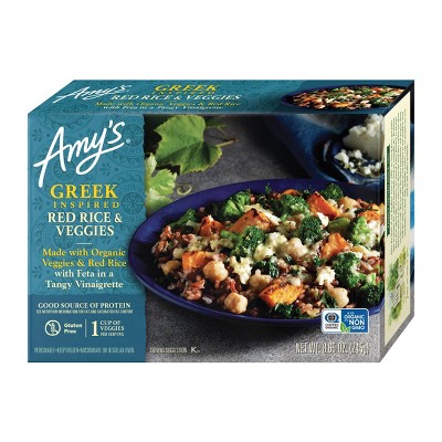 Amy's Gluten Free Frozen Greek Inspired Red Rice & Veggies - 8.65oz
