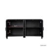 SKRAN Cabinet with 4 Doors and 4 open shelgves,Freestanding Sideboard Storage Cabinet Entryway Floor Cabinet for Living Room Office Bedroom - 4 of 4