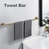 WOWOW 36 in. Stainless Steel Wall Mounted Single Towel Bar in Brushed Nickel - 2 of 4