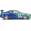 Nissan Skyline GT-R (R34) RHD #1 Hironori Takeuchi - Yuji Tachikawa "Falken" JGTC (2001) 1/18 Diecast Model Car by Solido - 4 of 4