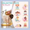 Vynxaria Kids 32" Balance Board, Wobble Board for Kids / Toddlers, Curvy Rocker Board, Preschool Learning Montessori Waldorf Toy for Ages 3-6, Orange - 2 of 4
