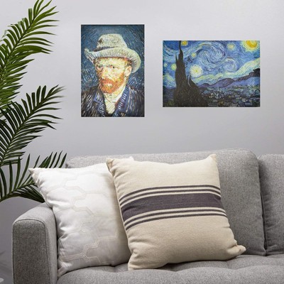 Vincent Van Gogh Art Poster Collection for Office, Dorm, Bedroom, 13x19 in, 20 Pack