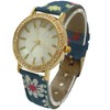Olivia Pratt Flowers and Denim Strap Watch - 2 of 4