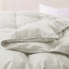 Puredown Luxurious 300TC 100% Organic Cotton Down Feather Fiber Comforter  - Soft and Breathable Duvet Insert - 3 of 4