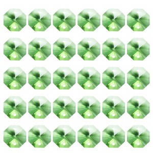 Unique Bargains Crystal Pendants Octagon Beads for DIY Lamp Arts Crafts Decoration 30 Pcs - 1 of 4