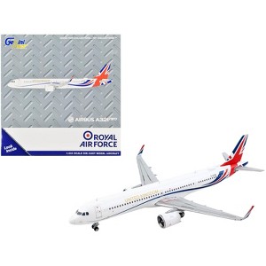 Airbus A321neo Transport Aircraft "Royal Air Force" White with UK Flag Tail 1/400 Diecast Model Airplane by GeminiJets - 1 of 3