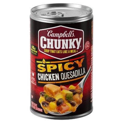 Campbell's Chunky Spicy Chicken Quesadilla Soup - 18.8oz : Target