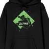 Call Of Duty Modern Warfare II Alpha Long Sleeve Men's Black Hooded Sweatshirt - 2 of 3