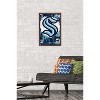Trends International NHL Seattle Kraken - Maximalist Logo 23 Framed Wall Poster Prints - 2 of 4