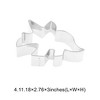 Unique Bargains Pastry Cutter Brachiosaurus Dinosaur-Shaped Dishwasher Safe Stainless Steel Silver Tone 1Pcs - 3 of 4