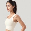 Anna-Kaci Active Women's Ribbed Seamless Sports Bra with Scoop Neck and Wide Straps - 4 of 4